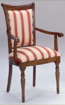 sillon de estilo ingles  tapicera inglesa rayas